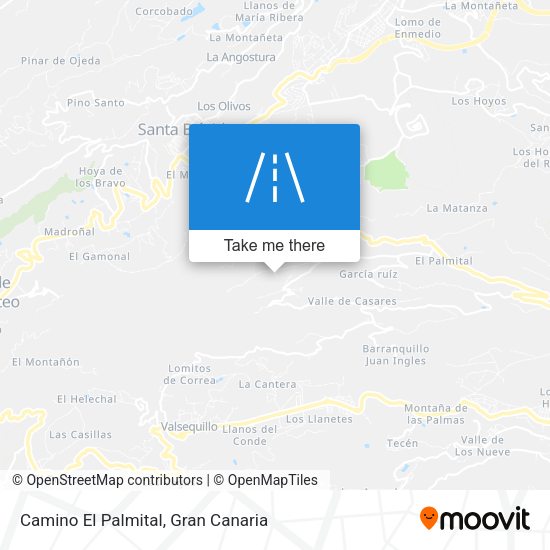 Camino El Palmital map