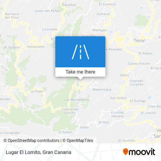 Lugar El Lomito map