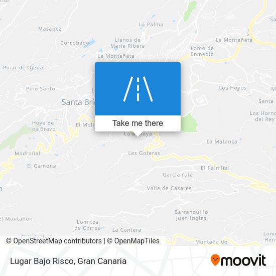 Lugar Bajo Risco map