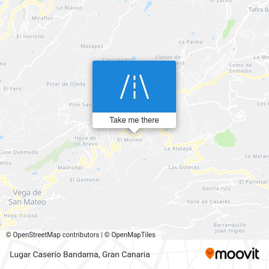 Lugar Caserío Bandama map