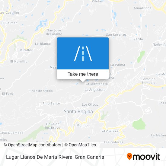 Lugar Llanos De María Rivera map
