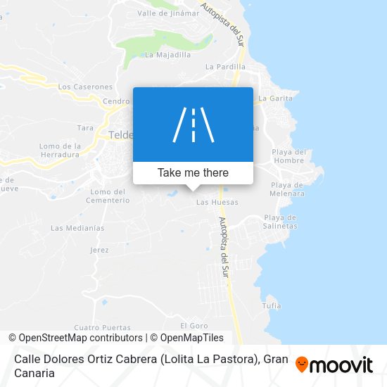 Calle Dolores Ortiz Cabrera (Lolita La Pastora) map