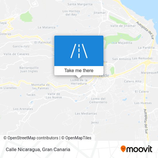 Calle Nicaragua map