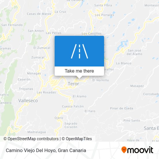 Camino Viejo Del Hoyo map