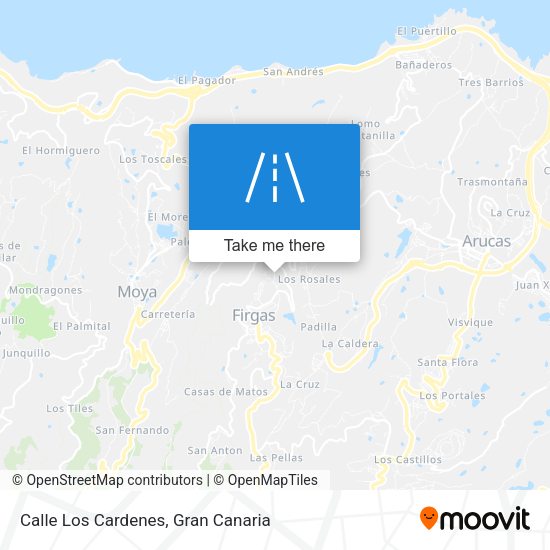 Calle Los Cardenes map