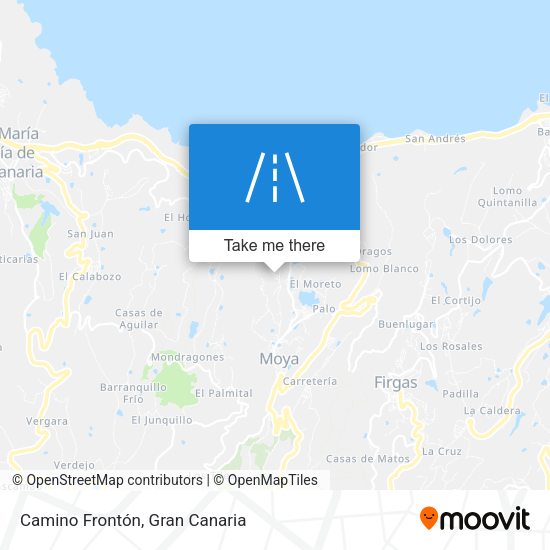 Camino Frontón map
