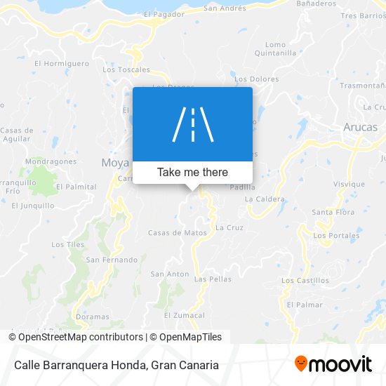 mapa Calle Barranquera Honda