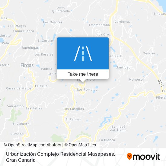 Urbanización Complejo Residencial Masapeses map