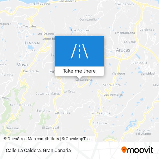 Calle La Caldera map