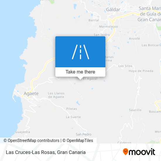 Las Cruces-Las Rosas map