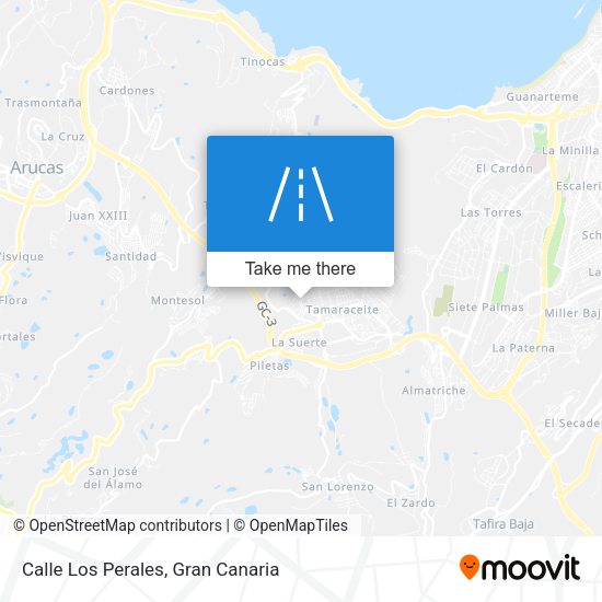 Calle Los Perales map