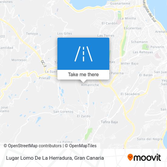 Lugar Lomo De La Herradura map