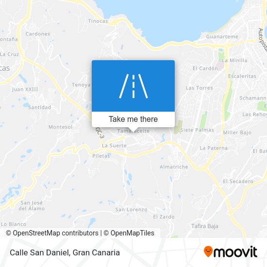 Calle San Daniel map