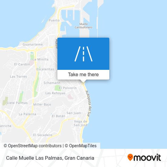 Calle Muelle Las Palmas map
