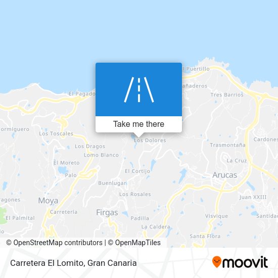 Carretera El Lomito map