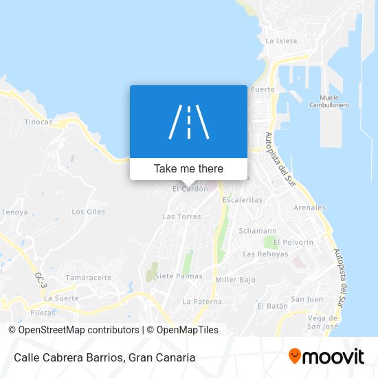 Calle Cabrera Barrios map
