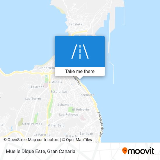 Muelle Dique Este map