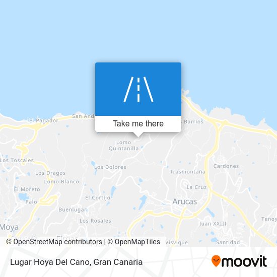 Lugar Hoya Del Cano map