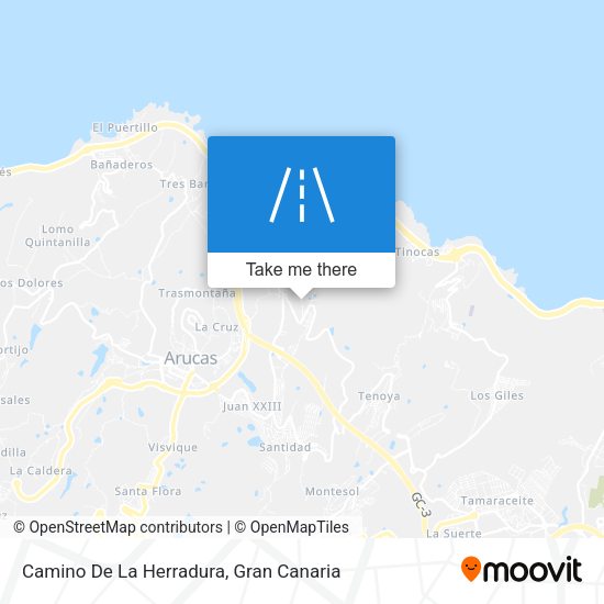 Camino De La Herradura map