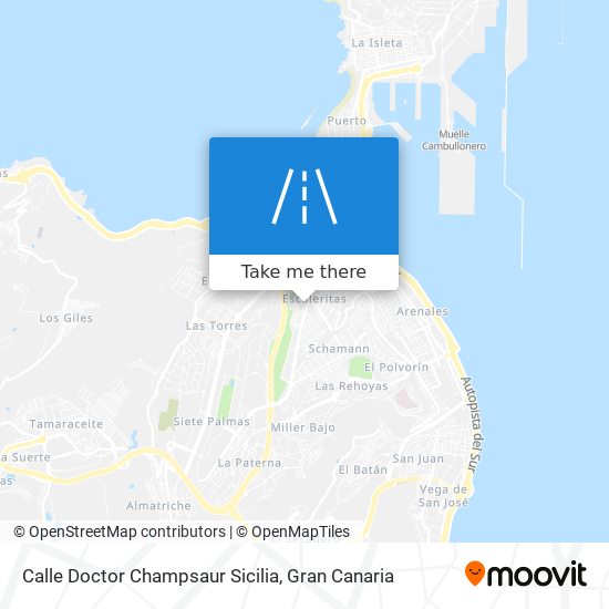 Calle Doctor Champsaur Sicilia map