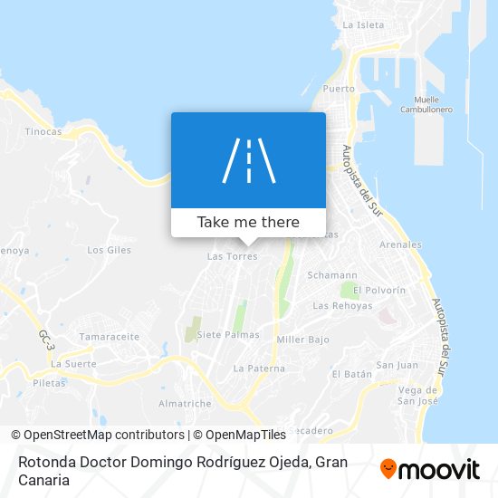 Rotonda Doctor Domingo Rodríguez Ojeda map