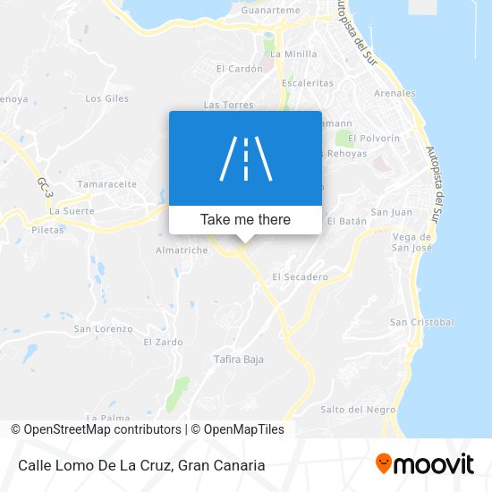 Calle Lomo De La Cruz map
