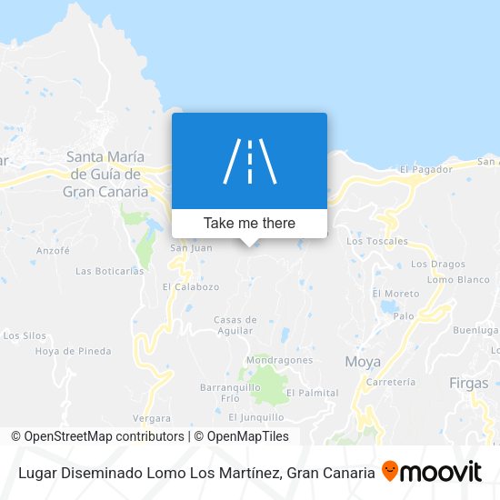 Lugar Diseminado Lomo Los Martínez map