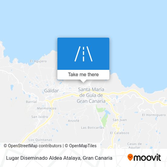 Lugar Diseminado Aldea Atalaya map