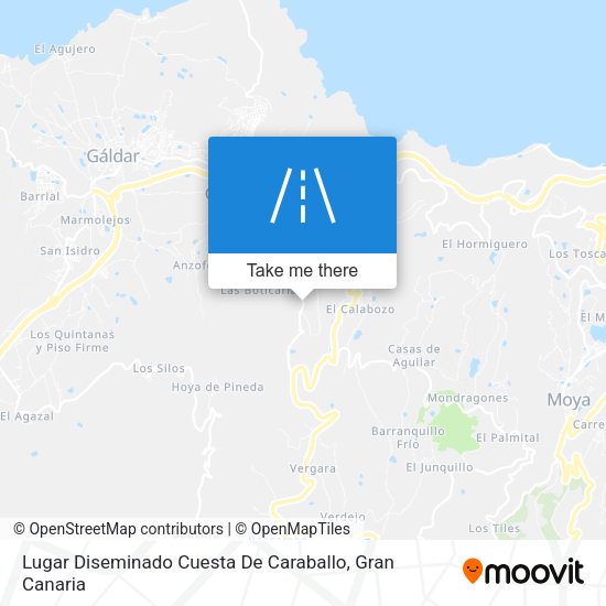 Lugar Diseminado Cuesta De Caraballo map