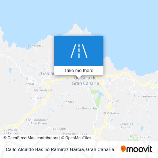 Calle Alcalde Basilio Ramírez García map