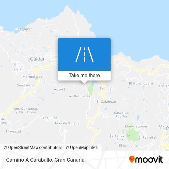Camino A Caraballo map