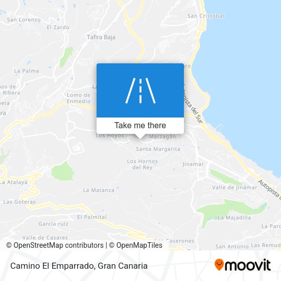 Camino El Emparrado map