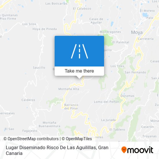 Lugar Diseminado Risco De Las Aguilillas map
