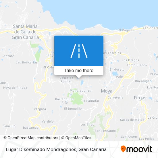 Lugar Diseminado Mondragones map