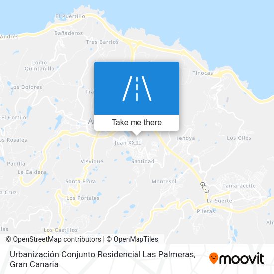 Urbanización Conjunto Residencial Las Palmeras map