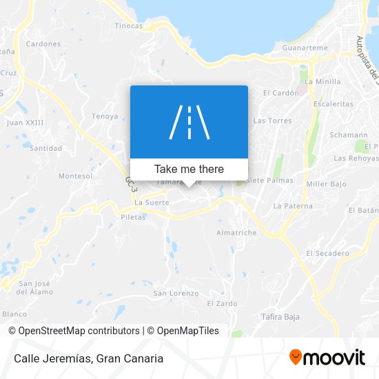 Calle Jeremías map