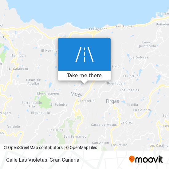 Calle Las Violetas map