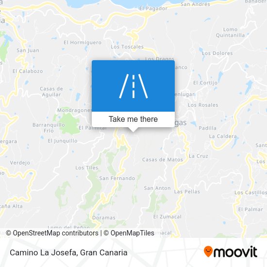 Camino La Josefa map