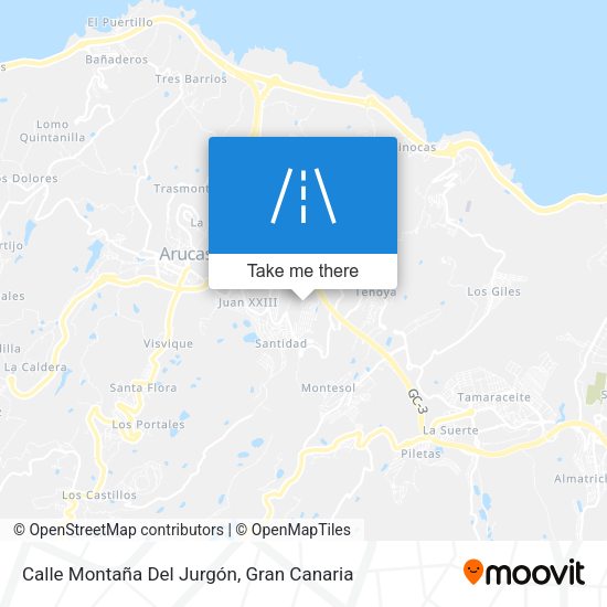 Calle Montaña Del Jurgón map
