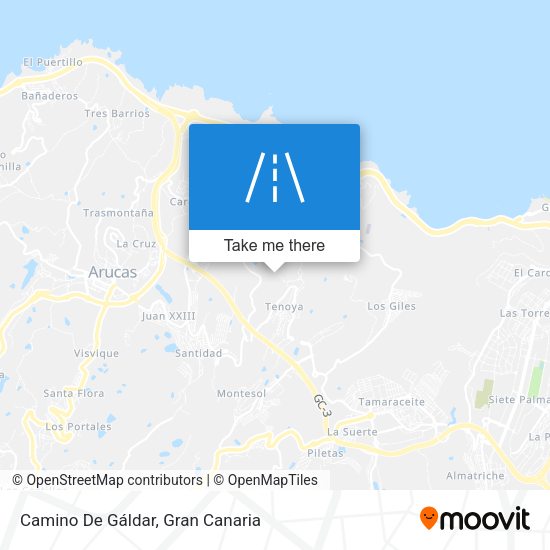 Camino De Gáldar map