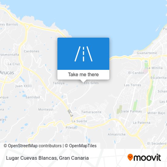 Lugar Cuevas Blancas map