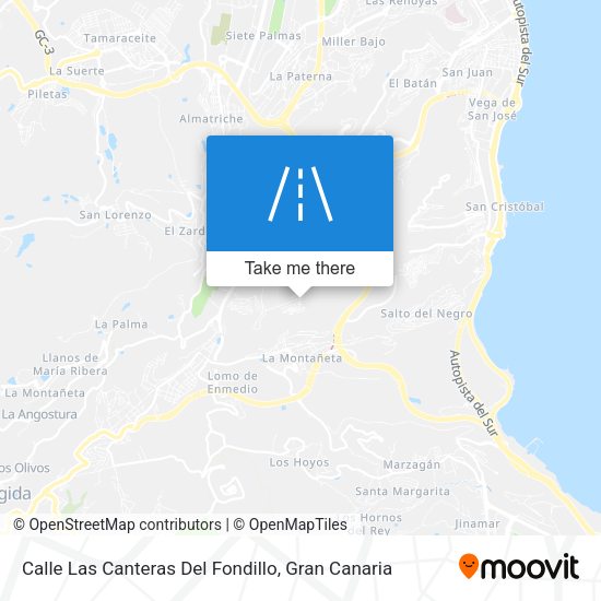 Calle Las Canteras Del Fondillo map
