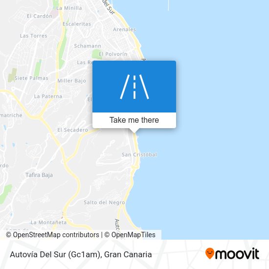 Autovía Del Sur (Gc1am) map