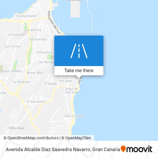 mapa Avenida Alcalde Díaz Saavedra Navarro