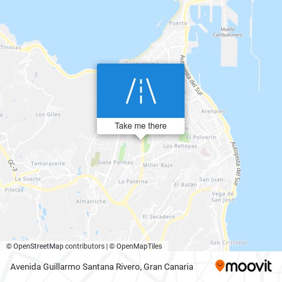 mapa Avenida Guillarmo Santana Rivero