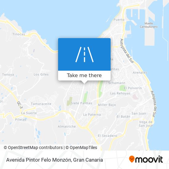 mapa Avenida Pintor Felo Monzón