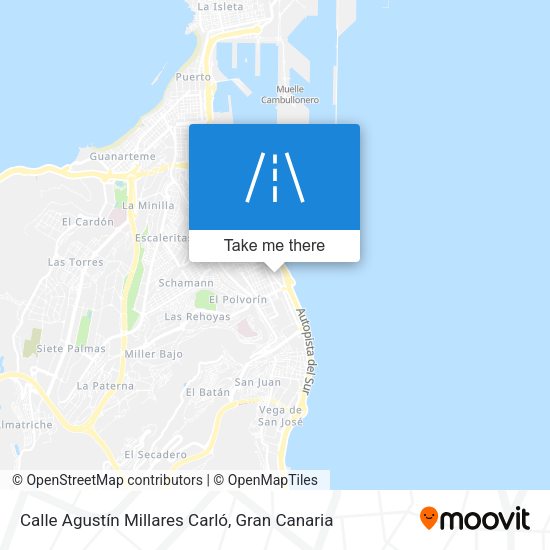 Calle Agustín Millares Carló map