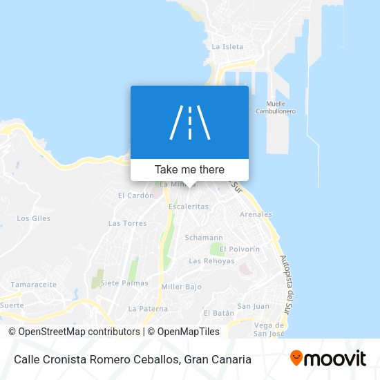 Calle Cronista Romero Ceballos map