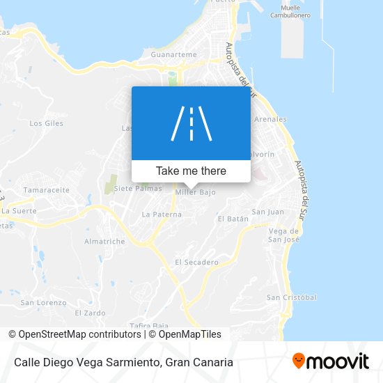 Calle Diego Vega Sarmiento map
