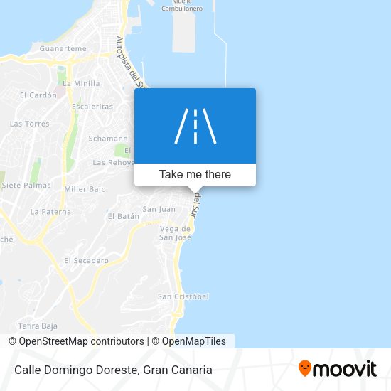 Calle Domingo Doreste map